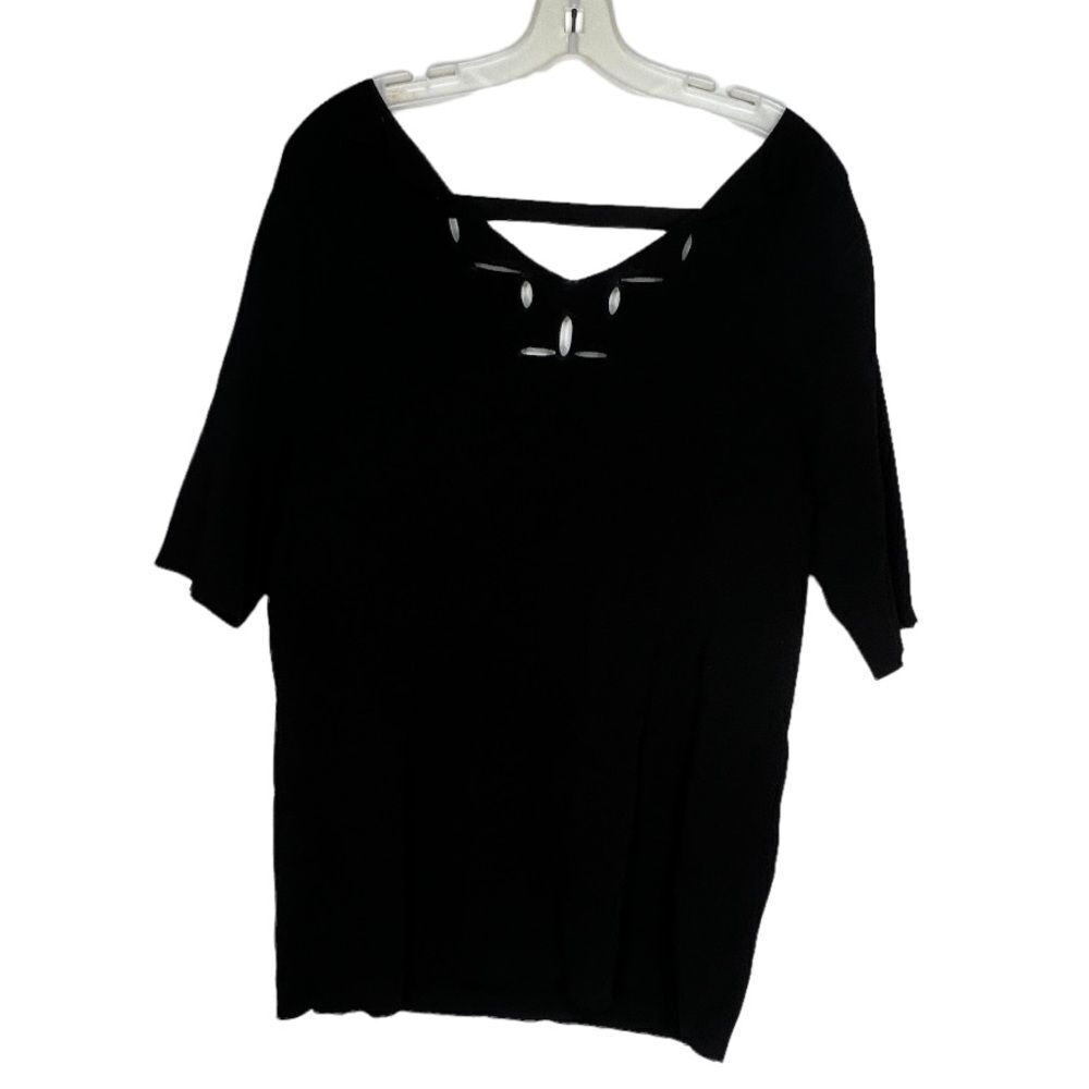 Chico's Black Sweater Top‎ nwt